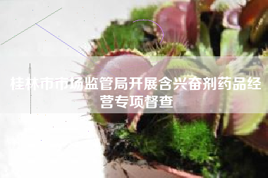 桂林市市场监管局开展含兴奋剂药品经营专项督查