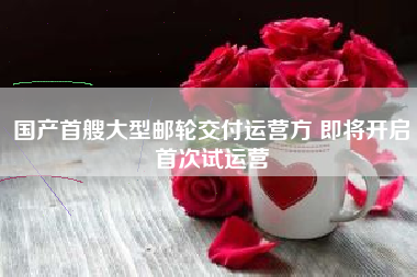 国产首艘大型邮轮交付运营方 即将开启首次试运营