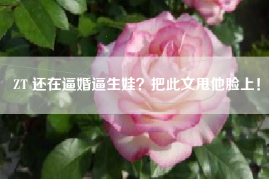 ZT 还在逼婚逼生娃？把此文甩他脸上！