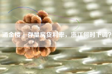 涌金楼 | 存量房贷利率，浙江何时下调？