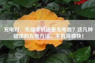 充电时，先插手机还是充电器？这几种错误的充电方法，手机坏得快！