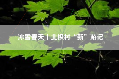 冰雪春天丨北极村“新”游记
