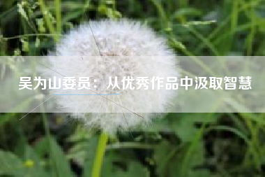 吴为山委员：从优秀作品中汲取智慧