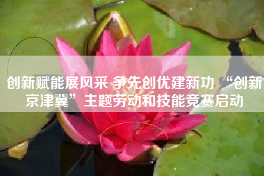 创新赋能展风采 争先创优建新功 “创新京津冀”主题劳动和技能竞赛启动