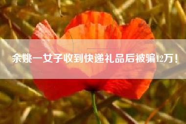 余姚一女子收到快递礼品后被骗12万！